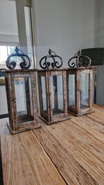 Windlichten/ lantaarns 6 stuks, Ophalen, Zo goed als nieuw, Overige materialen, Minder dan 25 cm