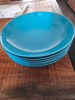 Nieuw 6 diepe turquoise borden, Huis en Inrichting, Keuken | Servies, Ophalen, Nieuw, Overige stijlen, Bord(en)