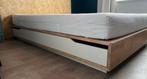 Mooie houten bed met lades, Ikea Mandal, Huis en Inrichting, Gebruikt, Overige kleuren, Tweepersoons, Ophalen of Verzenden