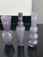 Set van 3vaasjes van het merk DUTZ, Huis en Inrichting, Overige kleuren, Ophalen of Verzenden, Minder dan 50 cm, Glas