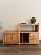 Vintage Rotan kast, Ophalen, Gebruikt, 100 tot 150 cm, Rotan, Vintage