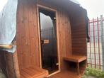 Design Barrelsauna 385 cm I met kleedruimte I 2025 opruiming, Ophalen, 8431 NA, Buurstede 17, Wellness4Fun, Fins of Traditioneel