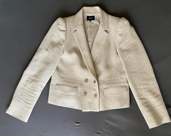 Elegante beige blazer - Perfect voor elke gelegenheid!, Kleding | Dames, Jasjes, Kostuums en Pakken, Zo goed als nieuw, Jasje