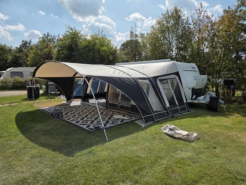 Unico Milaan voortent + petluifel + dakluifel met 1 zijwand, Caravans en Kamperen, Tenten, Zo goed als nieuw, Ophalen