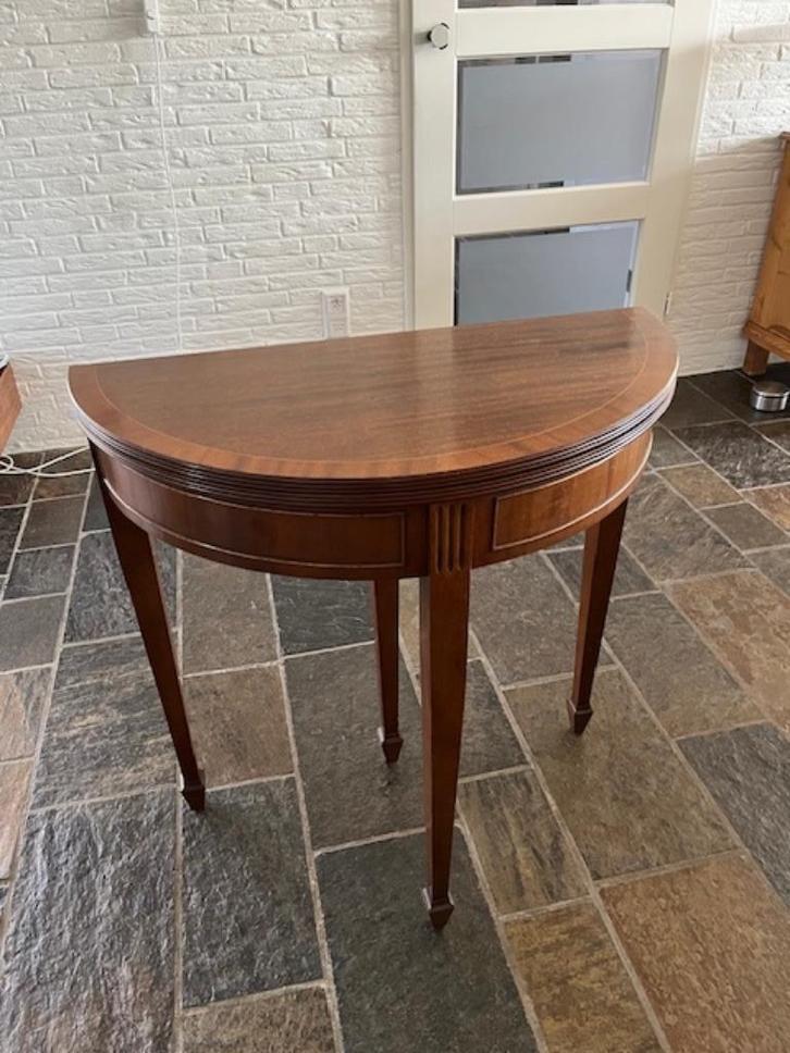 Bijzettafel / kaarttafel - prachtige kwaliteit, Antiek en Kunst, Antiek | Meubels | Tafels, Ophalen