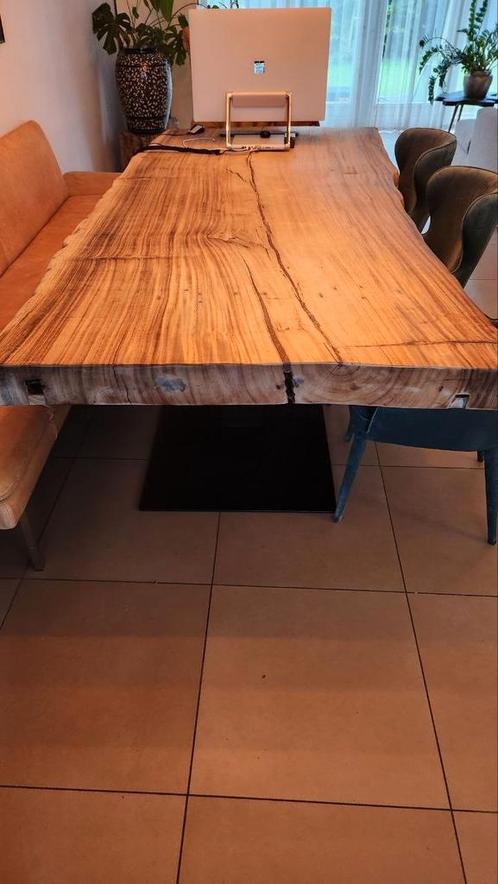 Zo goed als nieuw! Robuuste, grote eettafel massief, Huis en Inrichting, Tafels | Eettafels, Zo goed als nieuw, 200 cm of meer