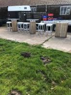 6 barkrukken en 7 statafels, 5 krukken of meer, Ophalen, Gebruikt, 60 tot 90 cm