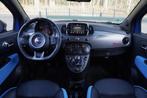 Fiat 500 S 0.9 TwinAir Turbo Sport 105PK LEDER CRUISE GROOT, Auto's, Voorwielaandrijving, Gebruikt, Zwart, Leder en Stof