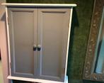 Wandkastje/brocante/kruidenkastje/muurkastje/dubbele deur, Ophalen of Verzenden