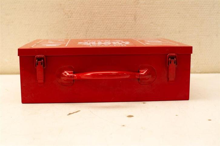 Metalen kist zonder inhoud 39590, Huis en Inrichting, Woonaccessoires | Kisten, Gebruikt, Minder dan 50 cm, Minder dan 50 cm, Ophalen of Verzenden