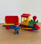 Duplo duw locomotief met kiep wagon en machinist, Kinderen en Baby's, Speelgoed | Duplo en Lego, Ophalen of Verzenden, Gebruikt
