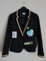 Oeteldonk jasje dames Maat 36 / S zwart, Carnaval, Ophalen of Verzenden, Zo goed als nieuw, Kleding
