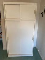 Witte kledingkast, Huis en Inrichting, Ophalen, Gebruikt, 100 tot 150 cm, 50 tot 75 cm