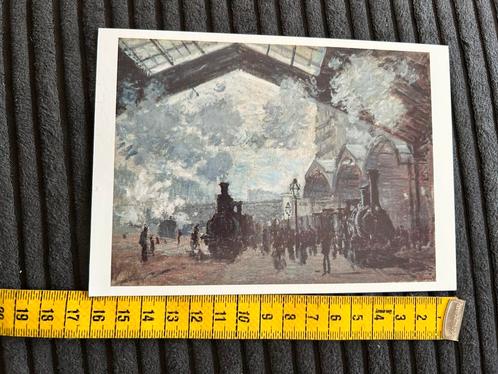 A.81. Kunstkaart Claude Monet la gare St.Lazare, Verzamelen, Ansichtkaarten | Themakaarten, 1980 tot heden, Ophalen of Verzenden