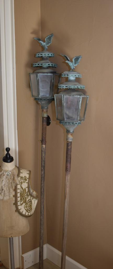 Set van 2 Oude Lantaarns. "Uit Aletta's Tijd", Antiek en Kunst, Antiek | Woonaccessoires, Ophalen of Verzenden