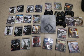 PS3 Collectie: Custom Console + Games + Controllers beschikbaar voor biedingen