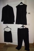 NIEUW Maat 44 Kostuum: Jasje met Pantalon met Rok en vest, Kostuum of Pak, Zwart, Maat 42/44 (L), Nieuw