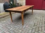 Refurbished eiken eettafel., Huis en Inrichting, Tafels | Eettafels, 200 cm of meer, 100 tot 150 cm, Gebruikt, Rechthoekig