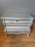 MOOI ZILVERKLEURIG BUIKKASTJE OPKNAPPER € 15,-, Ophalen, Gebruikt, 50 tot 100 cm, 3 of 4 laden