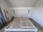 Bed Ikea  inclusief lattenbodem, Gebruikt, Wit, Tweepersoons, Ophalen of Verzenden