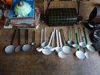 17x Oude emaille lepel voor lepelrek, Antiek en Kunst, Ophalen