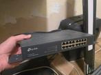 TP-Link TL-SG1016D 16-Poort Gigabit Switch, Computers en Software, Netwerk switches, Ophalen of Verzenden, Gebruikt