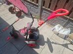 Roze driewieler met duwstang, Ophalen, Gebruikt, Trapvoertuig