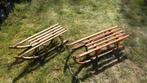 Houten slee davos 2x, Ophalen, Gebruikt