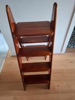 Trapje bibliotheek trapje mahonie houten engelse stijl, Ophalen, Gebruikt, Trap, Opvouwbaar of Inschuifbaar