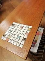 VINTAGE JAREN 60 TIJDSCHRIFTEN REK HOUT/METAAL 48X40X28 CM, Ophalen of Verzenden