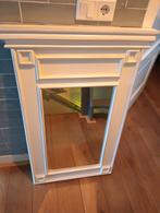 Teakhouten spiegel met facet geslepen glas, Doe-het-zelf en Verbouw, Gebruikt, Minder dan 80 cm, Minder dan 80 cm, Ophalen of Verzenden