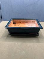 Bonsai pot met schotel, Steen, Minder dan 30 cm, Rond, Ophalen of Verzenden