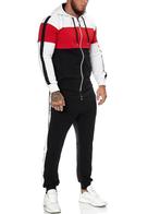 SALES! 1082 Zwart rood wit trainingspak maat XXL, Zwart, Nieuw, Overige maten, Ophalen of Verzenden