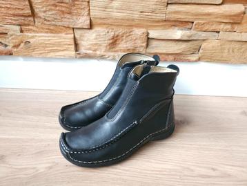 Wolky enkellaarsjes met rits elastisch ZGAN! maat 38 zwart  beschikbaar voor biedingen