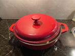 Gietijzeren Braadpan - Rood, Huis en Inrichting, Ophalen, Gebruikt, Koekenpan of Braadpan, Gietijzer