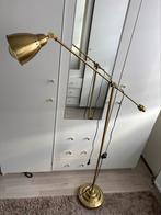 Vloerlamp messing goud, Huis en Inrichting, Lampen | Vloerlampen, Verzenden, Zo goed als nieuw, Metaal, 100 tot 150 cm