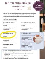 Optidee Soft-Top matrasoplegger 160*200, Huis en Inrichting, Tweepersoons, Ophalen of Verzenden, Zo goed als nieuw, Wit