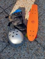 Zgan nijdam skateboard met helm en beschermset, Ophalen of Verzenden, Zo goed als nieuw, Skateboard