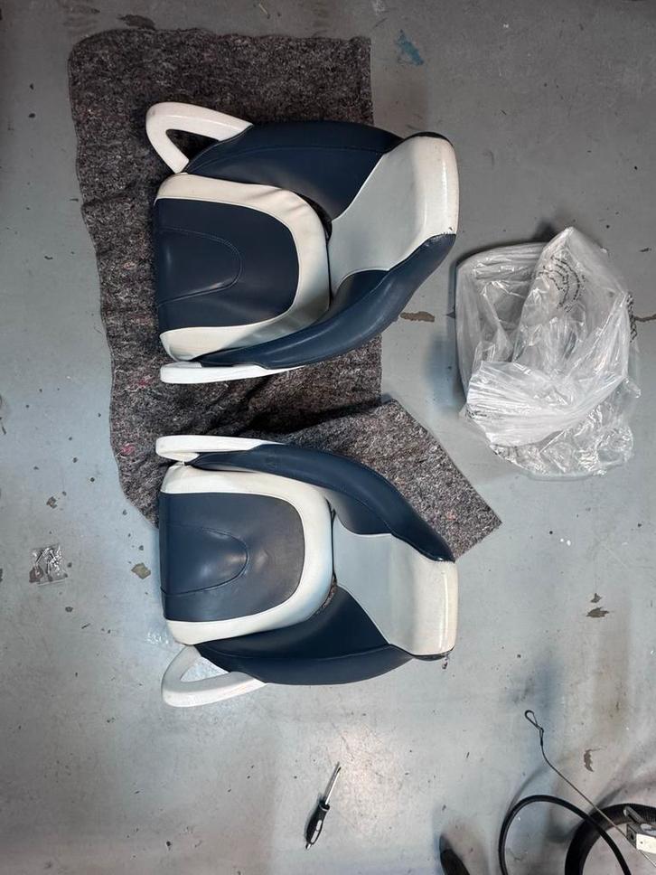 2x QuickSilver 555 Commander Stoelen - Bootstoelen, Watersport en Boten, Accessoires en Onderhoud, Gebruikt, Interieur en Kussens