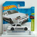 1986 Toyota AE86 Sprinter Trueno wit Hotwheels, Hobby en Vrije tijd, Modelauto's | Overige schalen, Nieuw, Ophalen of Verzenden