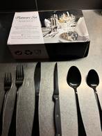 Bestek 72-delig mat zwart(NIEUW), Ophalen of Verzenden, Zo goed als nieuw, Rvs of Chroom