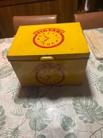 Vintage Tiktak Koffie Thee winkel blik, Ophalen of Verzenden, Gebruikt, Metaal, Minder dan 50 cm