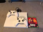XBOX One S 500GB, 2 controllers (geen stickdrift), Red Dead, Spelcomputers en Games, Ophalen, Met 2 controllers, Xbox One S, Zo goed als nieuw