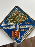 Jubileum tegel Wilhelmina 1898-1938, Verzamelen, Ophalen, Zo goed als nieuw