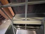 Buffetkast groen metaal glas exclusief 95 cm breed actie, 200 cm of meer, Buffetkast groen metaal glas exclusief 95 cm breed actie