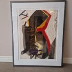 Prachtig Serge Hélénon - Abstracte Carborundum Ets, Antiek en Kunst, Kunst | Litho's en Zeefdrukken, Ophalen of Verzenden