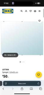 IKEA Lettan Spiegel 95x120 ZGAN, 100 tot 150 cm, Ophalen of Verzenden, Zo goed als nieuw, 100 tot 125 cm