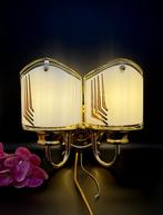 SALE—-wandlampje Hollywood Regency stijl, jaren 90 - D2, Huis en Inrichting, Lampen | Wandlampen, Ophalen of Verzenden, Glas