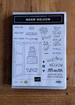 Stampin Up Warm Welkom stempelset met snijmallen, Hobby en Vrije tijd, Stempelen, Ophalen of Verzenden, Nieuw, Clearstamp