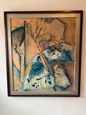 Christian de Moor - Compositie in blauw beschikbaar voor biedingen